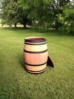 Regentonne 225 Liter vom Holzfass mit sc