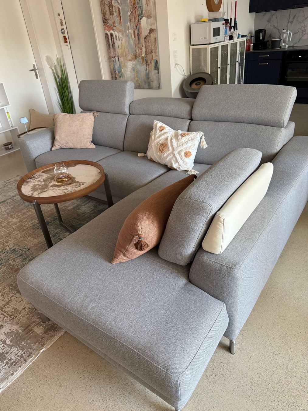 Sofas: XOOON Ecksofa  Fr.2760 Sofa Longchair hellgrau Top Zustand – D'occasion à Rotkreuz par beltraum 9