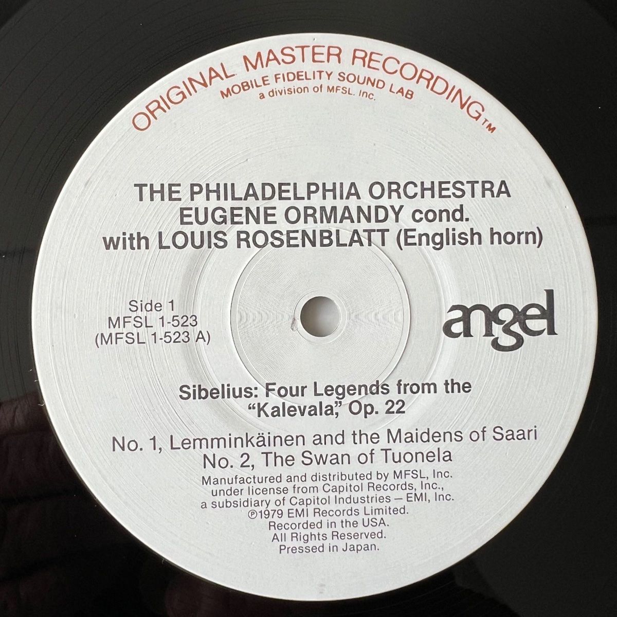 Dischi in vinile: Philad. Orch. , Eugene Ormandy -Sibelius, Four Legends /MFSL – Usato da Gais venduto da soundcave57 4