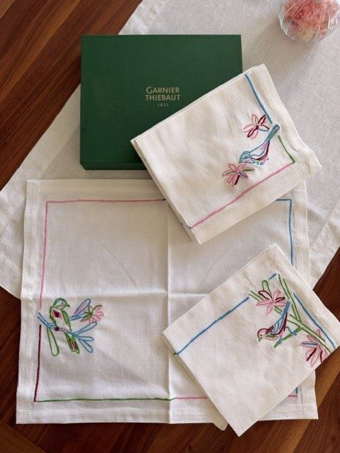 Tovaglioli: 6 exklusive Garnier Thiebaut Servietten - Van Cleef & Arpels – Nuovo e nell'imballaggio originale da Dübendorf venduto da kerstinbrisbane 8