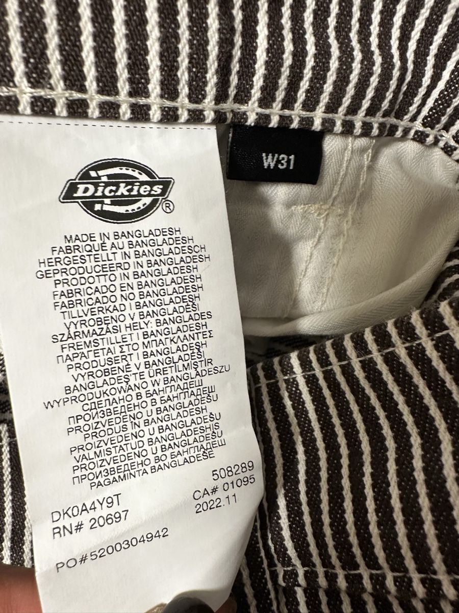 Dickies Pantaloni: Dickies Slim Fit Shorts Size W31 Stripe Pattern – Nuovo (secondo la descrizione) da Elgg venduto da gha_c8dx 4
