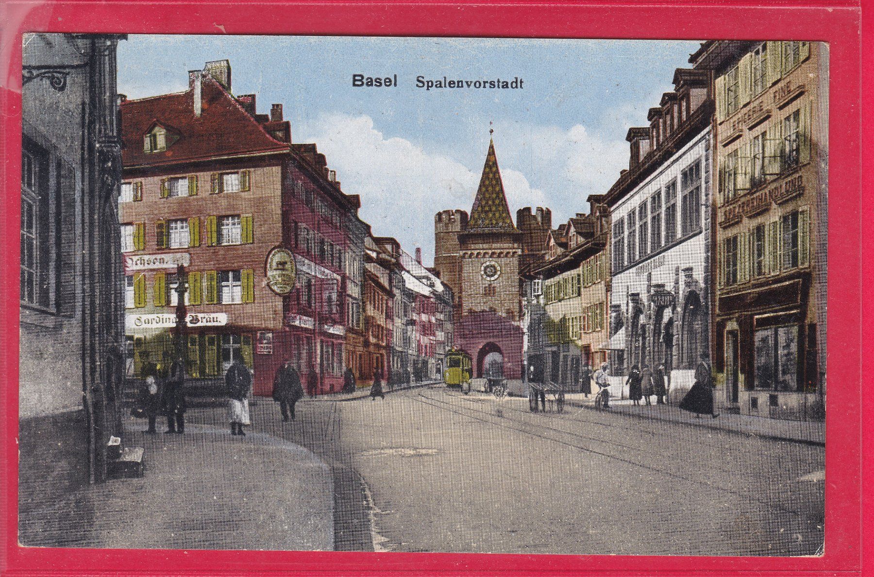 Ansichtskarten: BASEL, SPALENVORSTADT, 2.1.1925 – Gebraucht aus Oberrieden von Gebirgsstelze