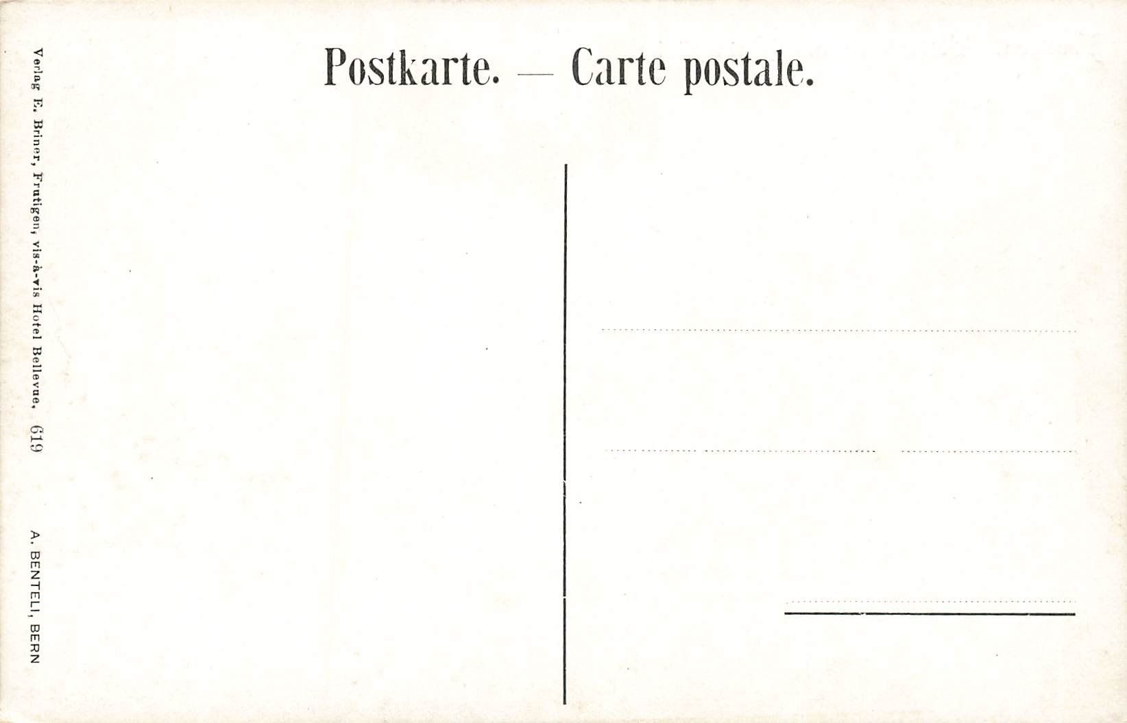 Cartoline postali: Frutigen Tellenburg mit Rainbrücke – Usato da Schwyz venduto da Seffi56 1