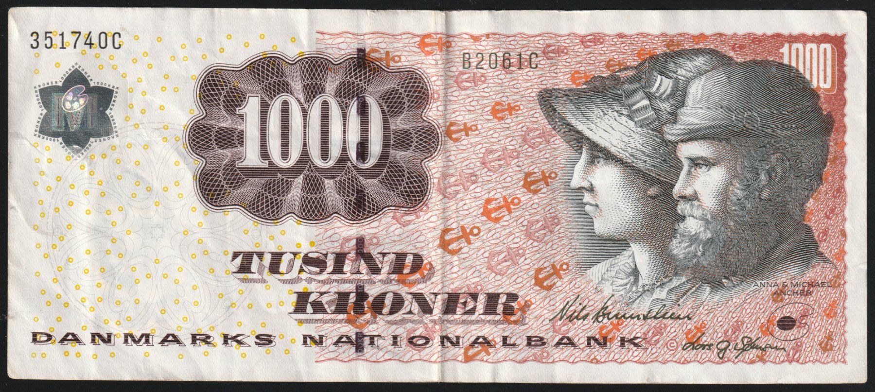 Billets de banque: Dänemark 1000 Kroner 2006 – D'occasion à Brugg AG par banknoten_muesli