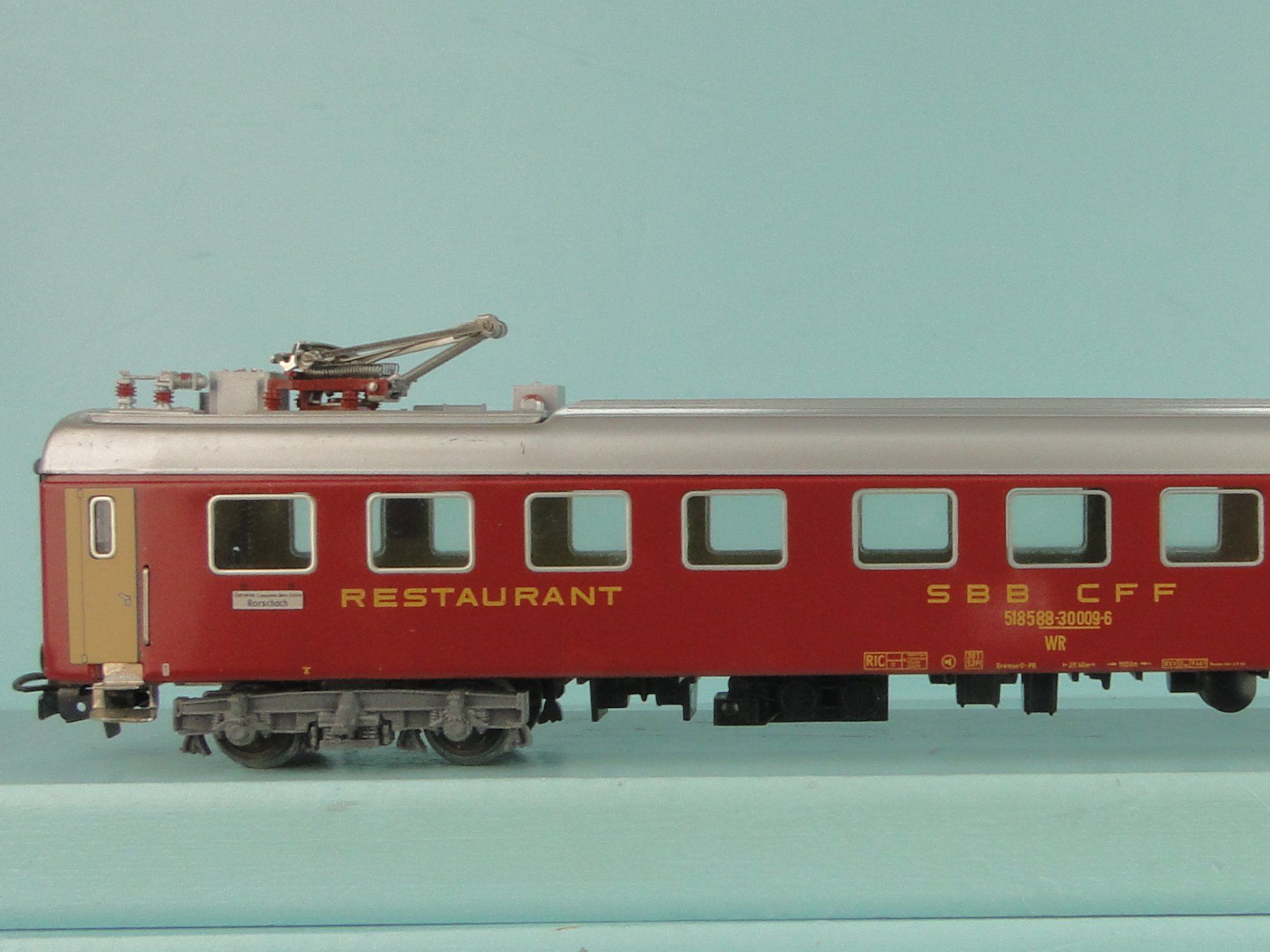Märklin Modellini di ferrovie: Märklin 4068 SBB Restaurant, Blech – Usato da Bülach venduto da cann11 6