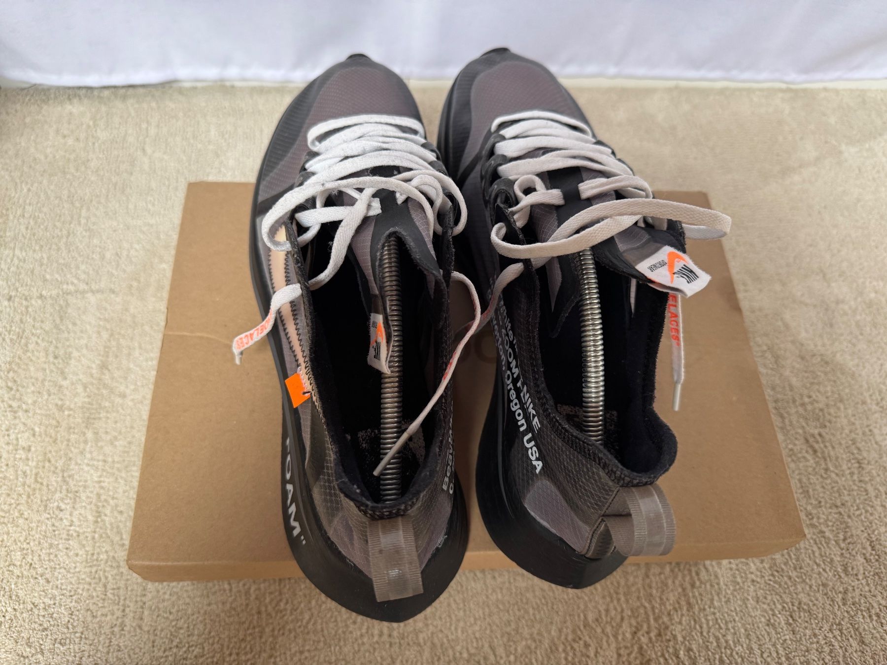 Off-White Scarpe da uomo: Nike Zoom Fly Off-White Black Silver – Usato da Visperterminen venduto da lgresell 2