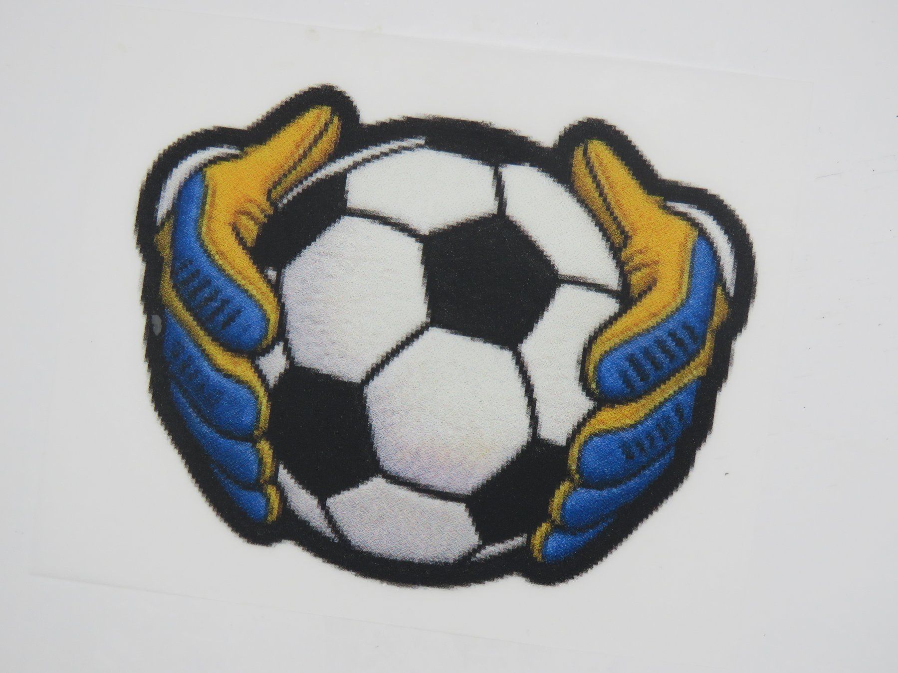 Aufkleber: Cooler - FUSSBALL Patch - Aufbügel Bild -  7x5,5cm – Neu und originalverpackt aus Grenchen von Yamahwildstar16 1