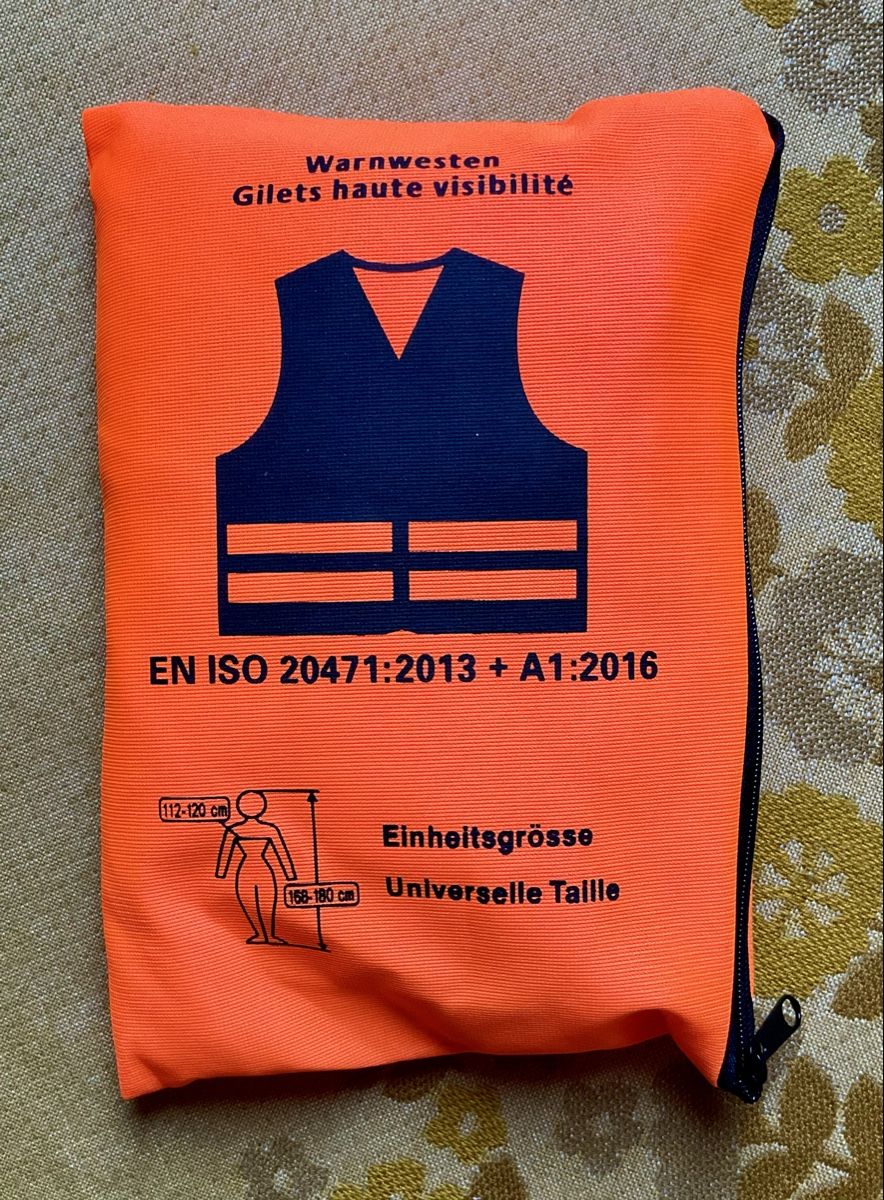 Gilet & Giacche: Warnweste orange Einheitsgrösse neuwertiger Zustand – Nuovo (secondo la descrizione) da Endingen venduto da nathan05