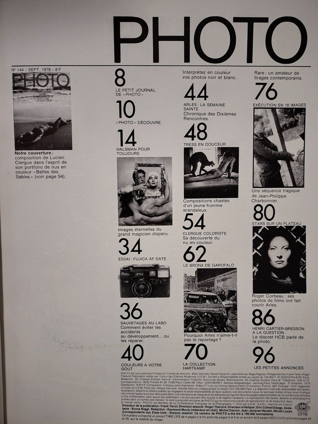 Riviste & Magazine: PHOTO N°144 Septembre 1979 – Usato da Meyrin venduto da Flurrio 1