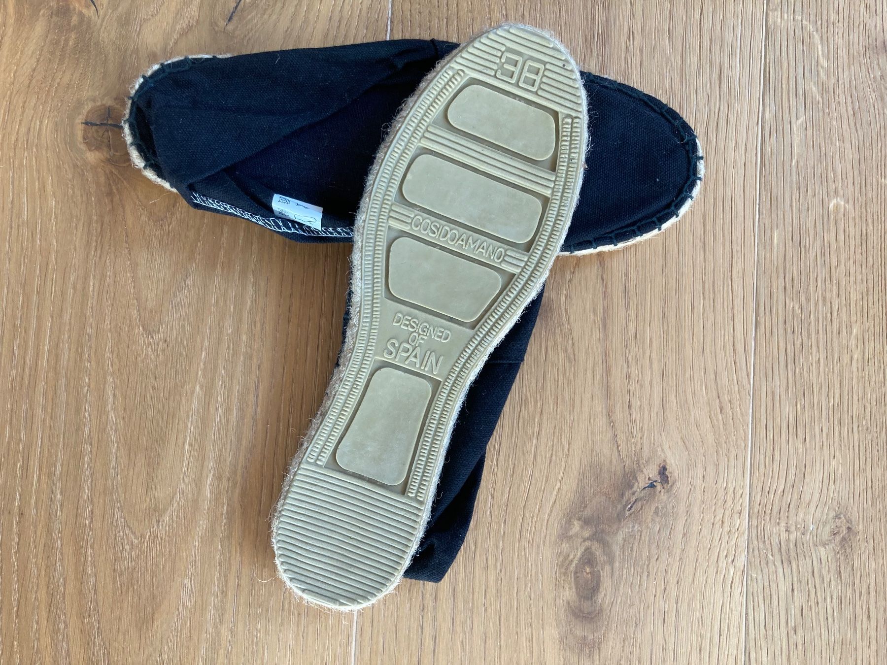 Chaussures hommes: Neue schwarze Espadrilles Gr. 38 – Neuf avec emballage d'origine à Jegenstorf par fribe01 1