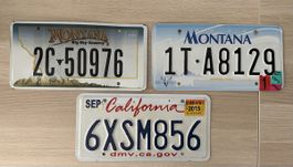 USA 🇺🇸 Montana California Kennzeichen, gebraucht