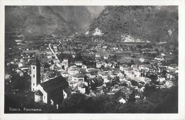 Cartoline postali: Biasca Panorama – Usato da Olten venduto da clotaldi