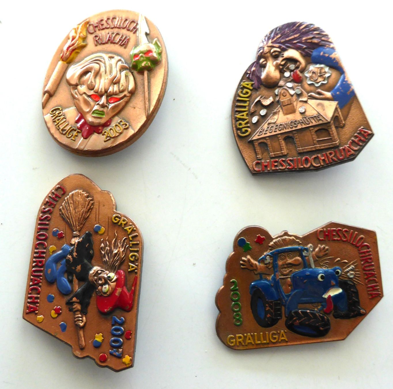 Placchette & Badge: Grellingen Chessiloch-Rueche 2003,04,07,08 – Usato da Aesch BL venduto da Kauri1