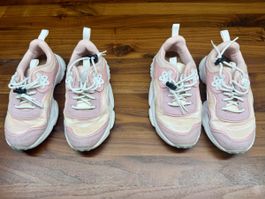 Naturino Flower Mountain Sneakers Gr. 31, Rosa glitzer weiss