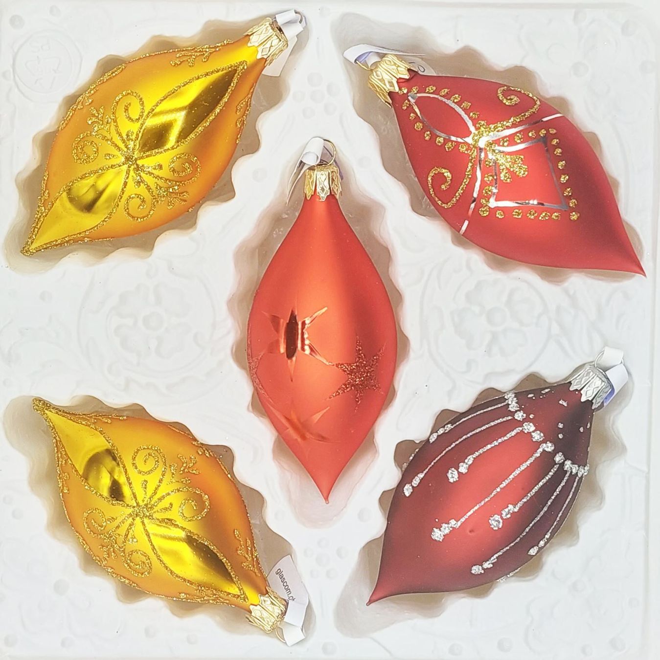 Alle Dekorationen: Baumschmuck- Set – Neu und originalverpackt aus Mosnang von Glascom3