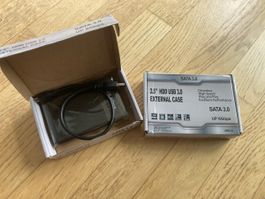 2.5" HDD USB 3.0 extern Gehäuse neu (2 Stück zusammen)
