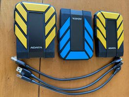 3 Externe Festplatten ADATA HD710 Pro