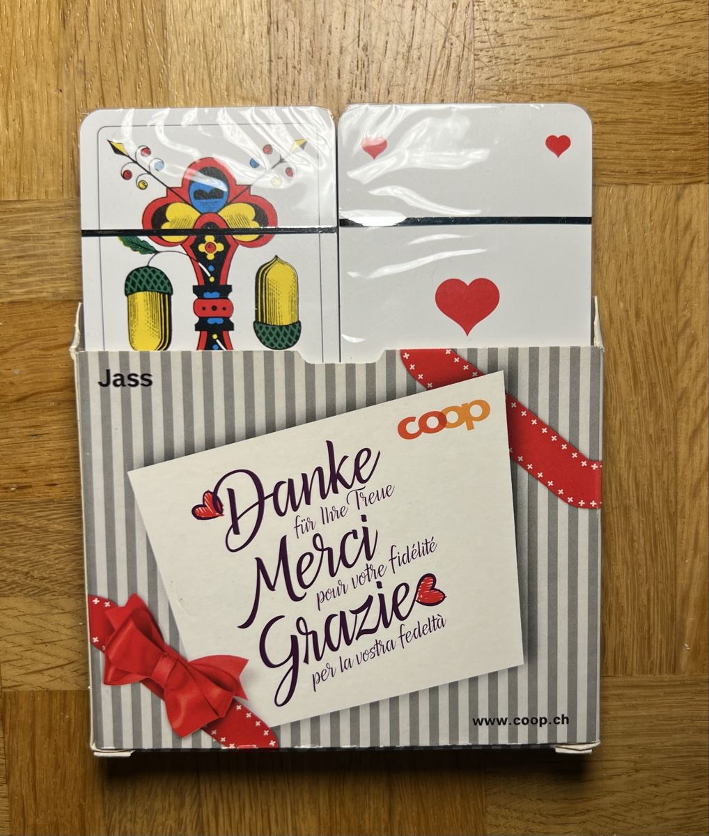 Giochi: Coop Jasskarten neu & OVP  – Nuovo e nell'imballaggio originale da Rafz venduto da SaintCruz