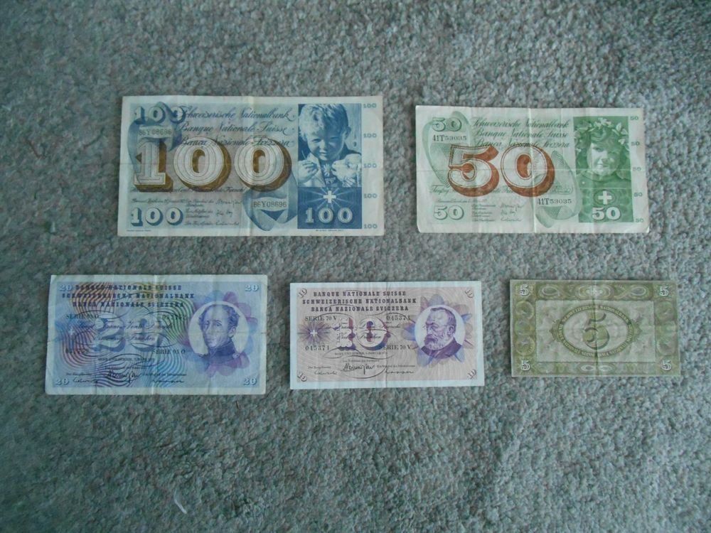 Banconote: Alte Banknoten Schweiz – Nuovo (secondo la descrizione) da Sierre venduto da abiotique