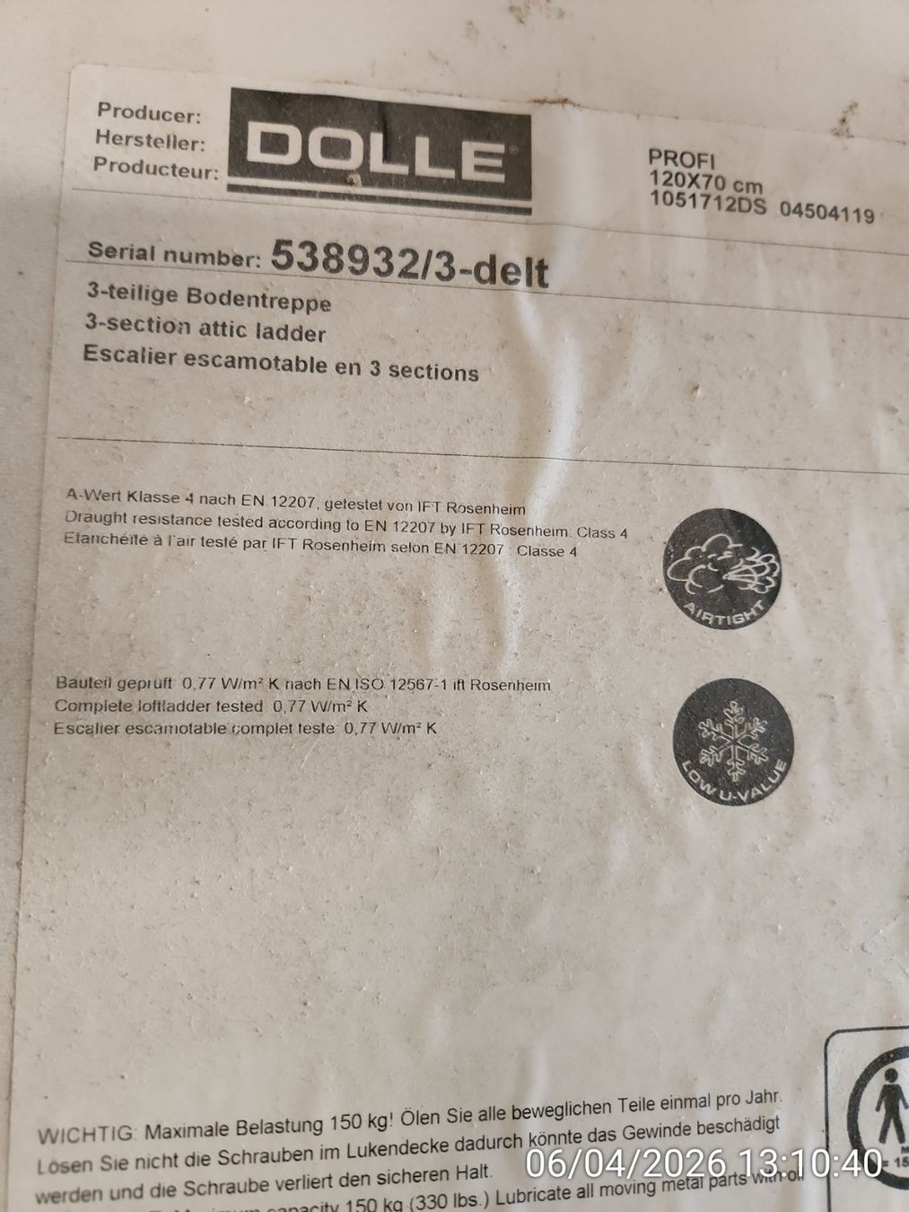 Scale: Bodentreppe / Estrichtreppe – Usato da Zürich venduto da dor_ss9j