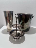 Edle Vintage Bar-Accessoires Set, Silber 3-teilig 🍸