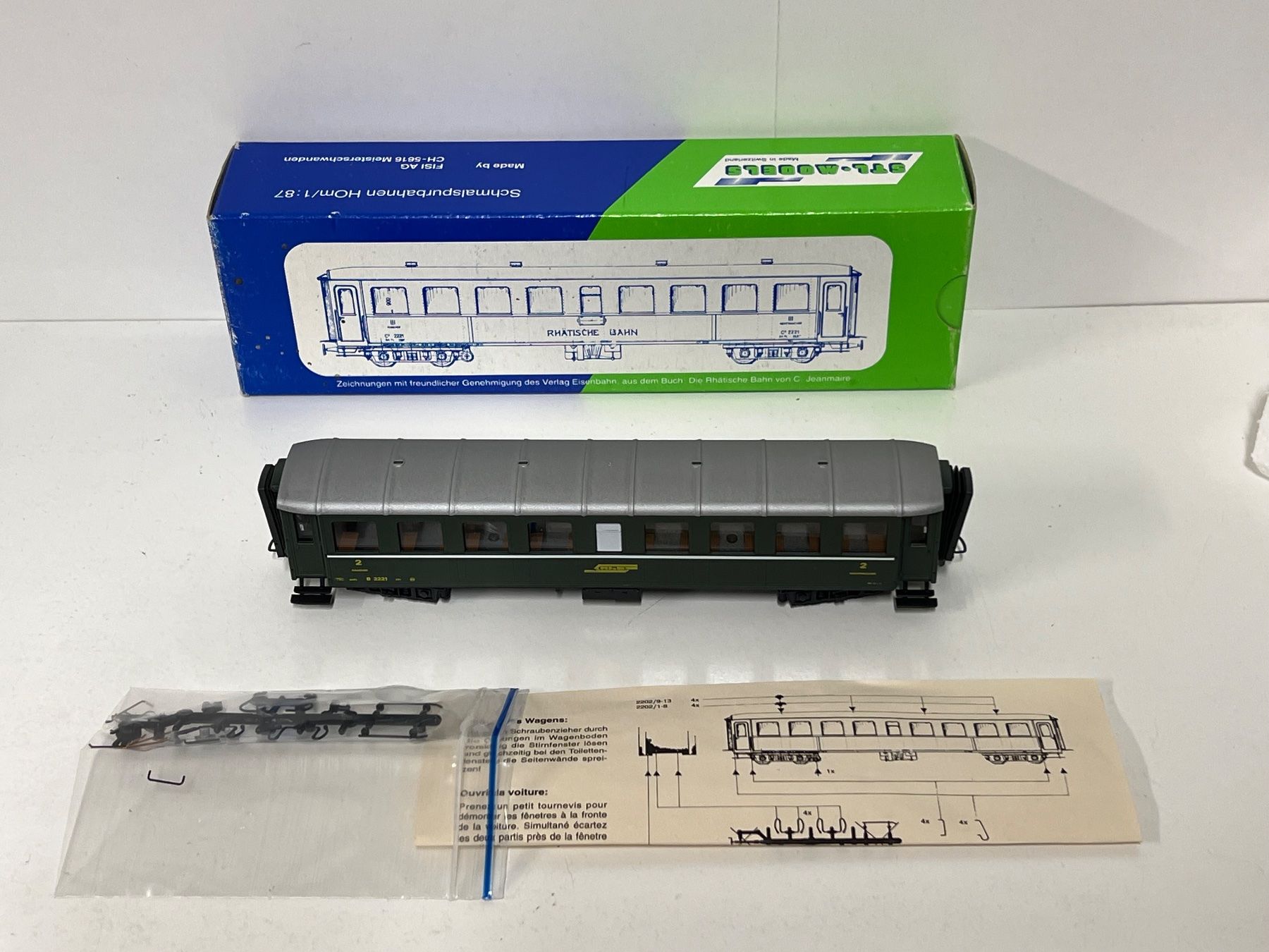 Modelleisenbahnen: STL - MODELS RhB B 2221  H0m – Gebraucht aus Neuenhof von ludovicco