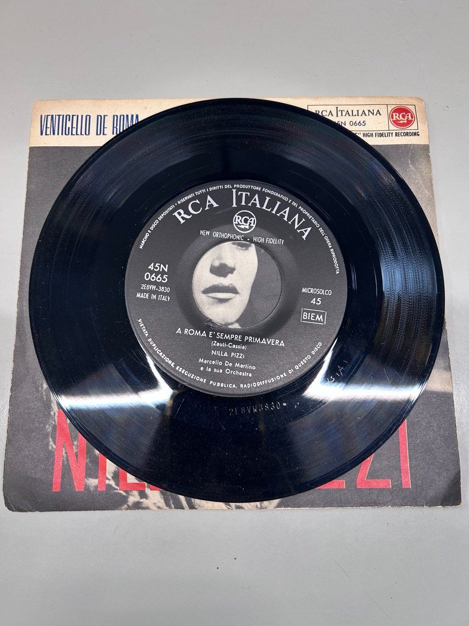 Dischi in vinile: 45 giri "Venticello de Roma / A Roma è sempre primavera" – Usato da Giubiasco venduto da LorisVale 2
