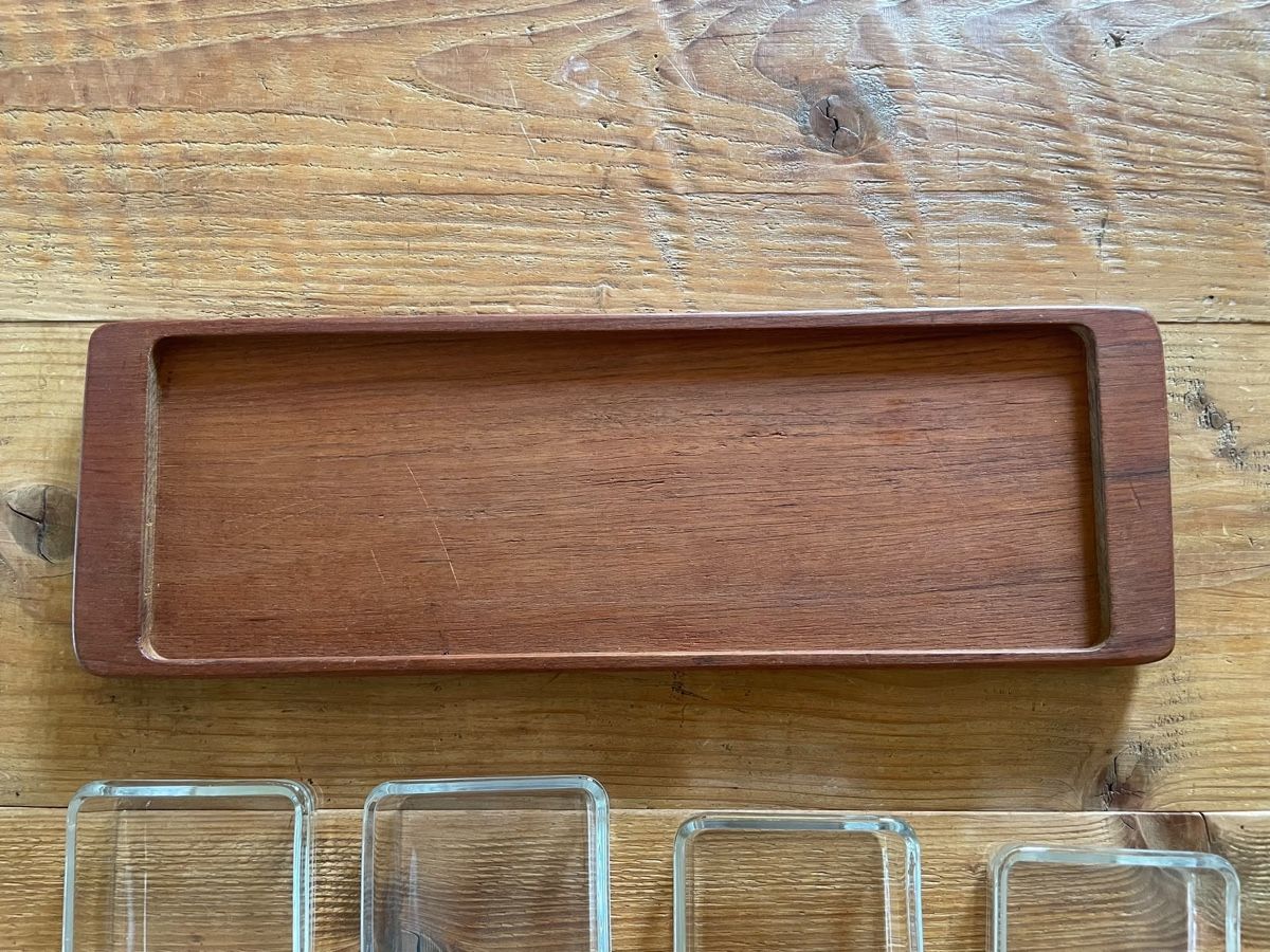 Piatti di portata: Vintage Tablet Teak Aperitif-Set  – Usato da Biel/Bienne venduto da Jilo 6