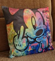 Motivkissen Minnie loves you abstrakt bunt Deko