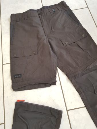 1x Wanderhose Zipp-off neu + 1x lange Trainings Hose Adidas