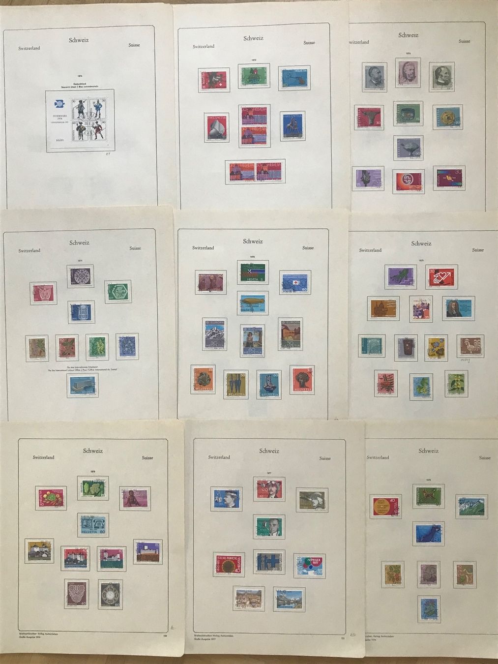 Alle Briefmarken: Schweizer Briefmarkensammlung ab 1907 - 1987 – Gebraucht aus stäfa von brandy66 6
