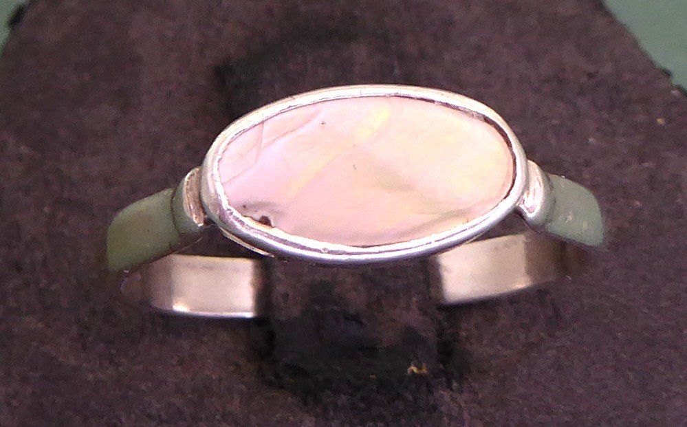 Anelli: Ring 925 Silber mit Perlmutter – Usato da Muri AG venduto da silvermouse007 1