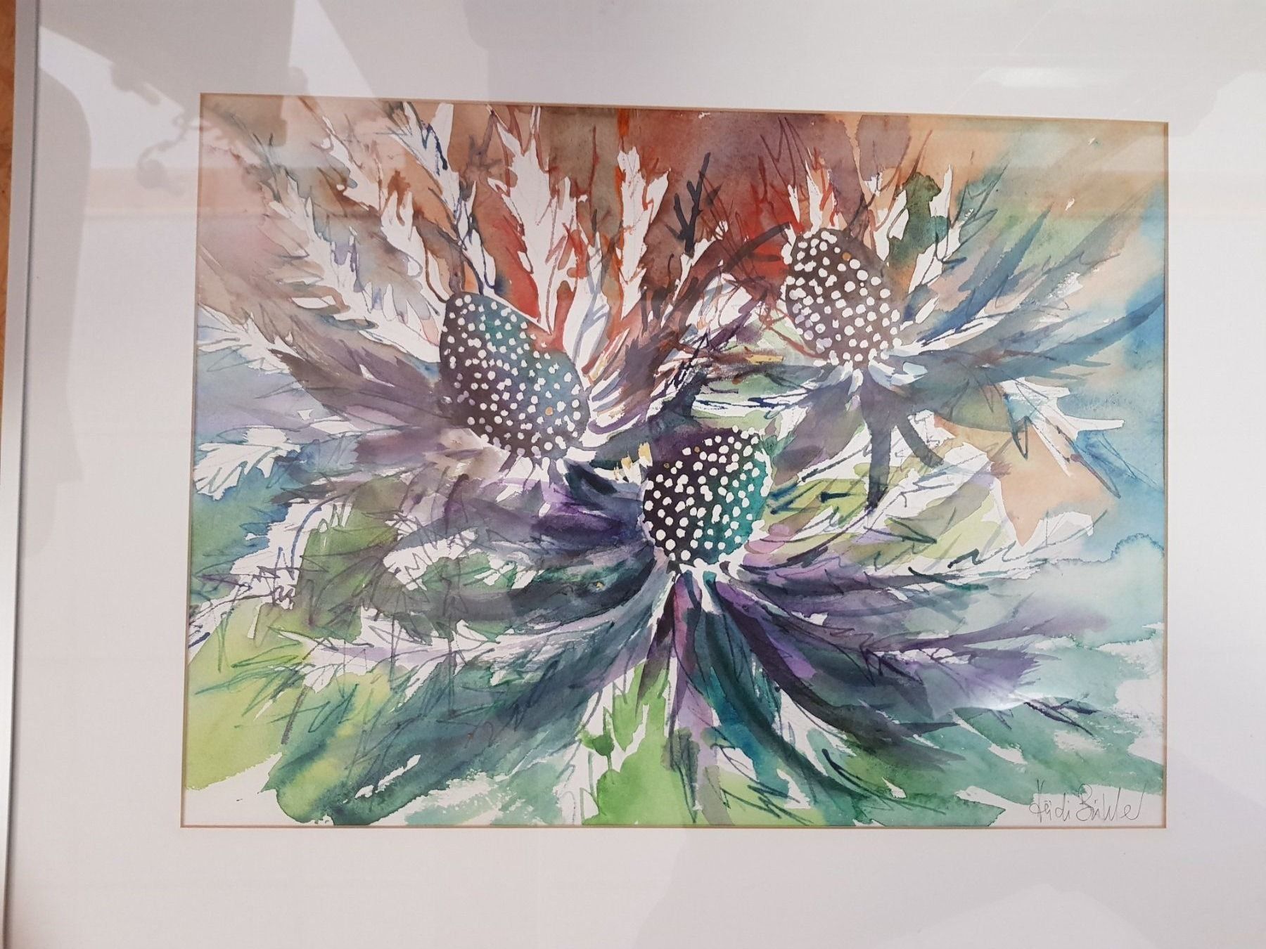 Foto & Immagini: Bild Gemälde Aquarell Heidi Bühler volle Farben – Usato da Walterswil BE venduto da Lonitti