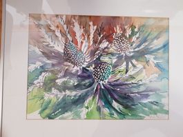 Bild Gemälde Aquarell Heidi Bühler volle Farben