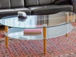 Eleganter Couchtisch in Nierenform – Designklassiker