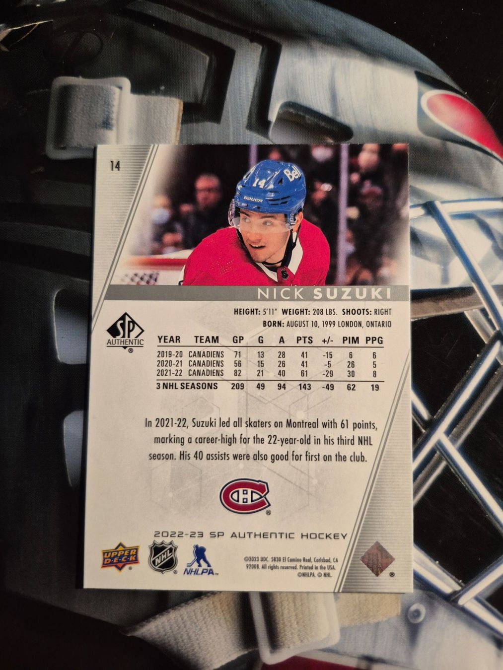 NHL Carte collezionabili: NHL Nick Suzuki Montreal Canadiens – Usato da Treiten venduto da Sauber73 1