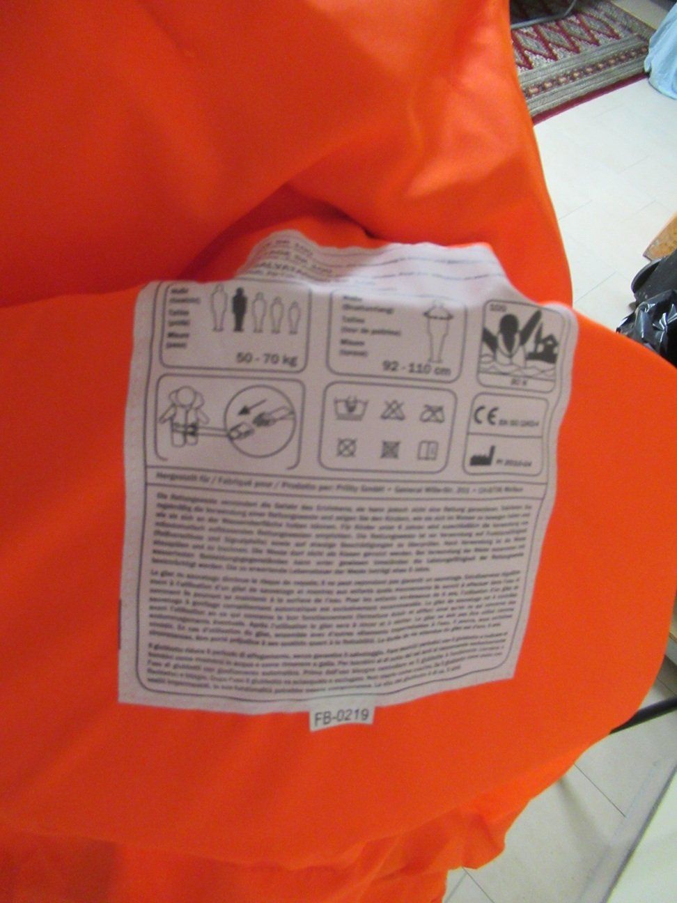 Gilets de sauvetage: Rettungsweste neu, klein  - 50 -70 Kg – Neuf (Voir description) à Landquart par Jing 4