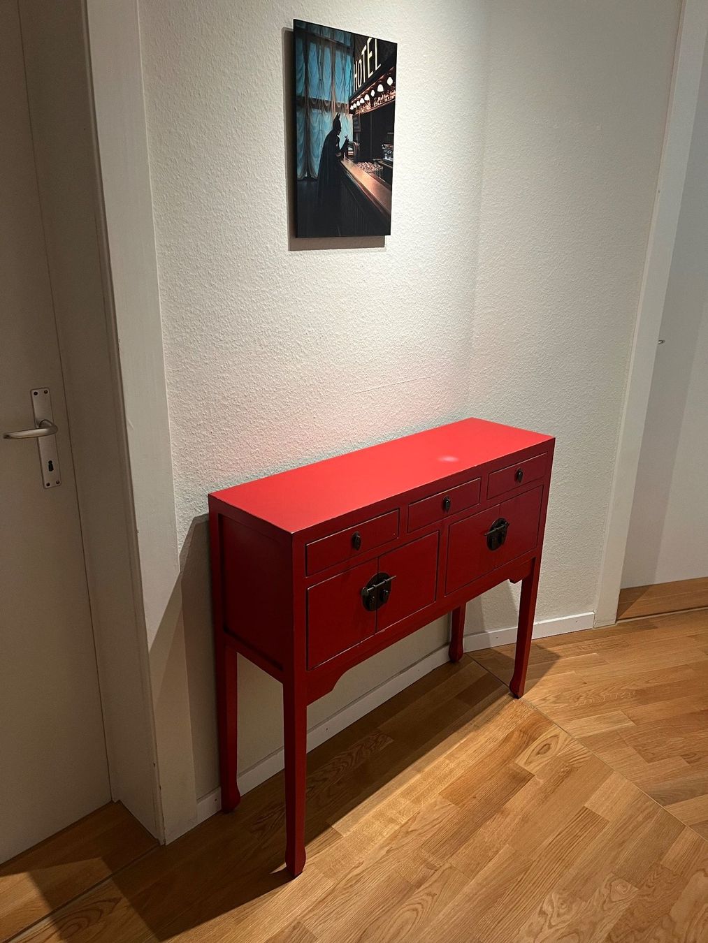 Commodes: Chinesische Sideboard / Kommode rot mit 3 Schubladen 4 Türen – D'occasion à Zürich par oli_y6vc 7