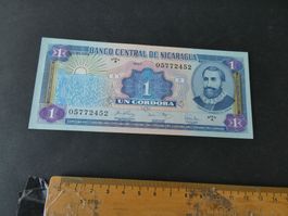 NIcaragua, alter Geldschein - ungefaltet