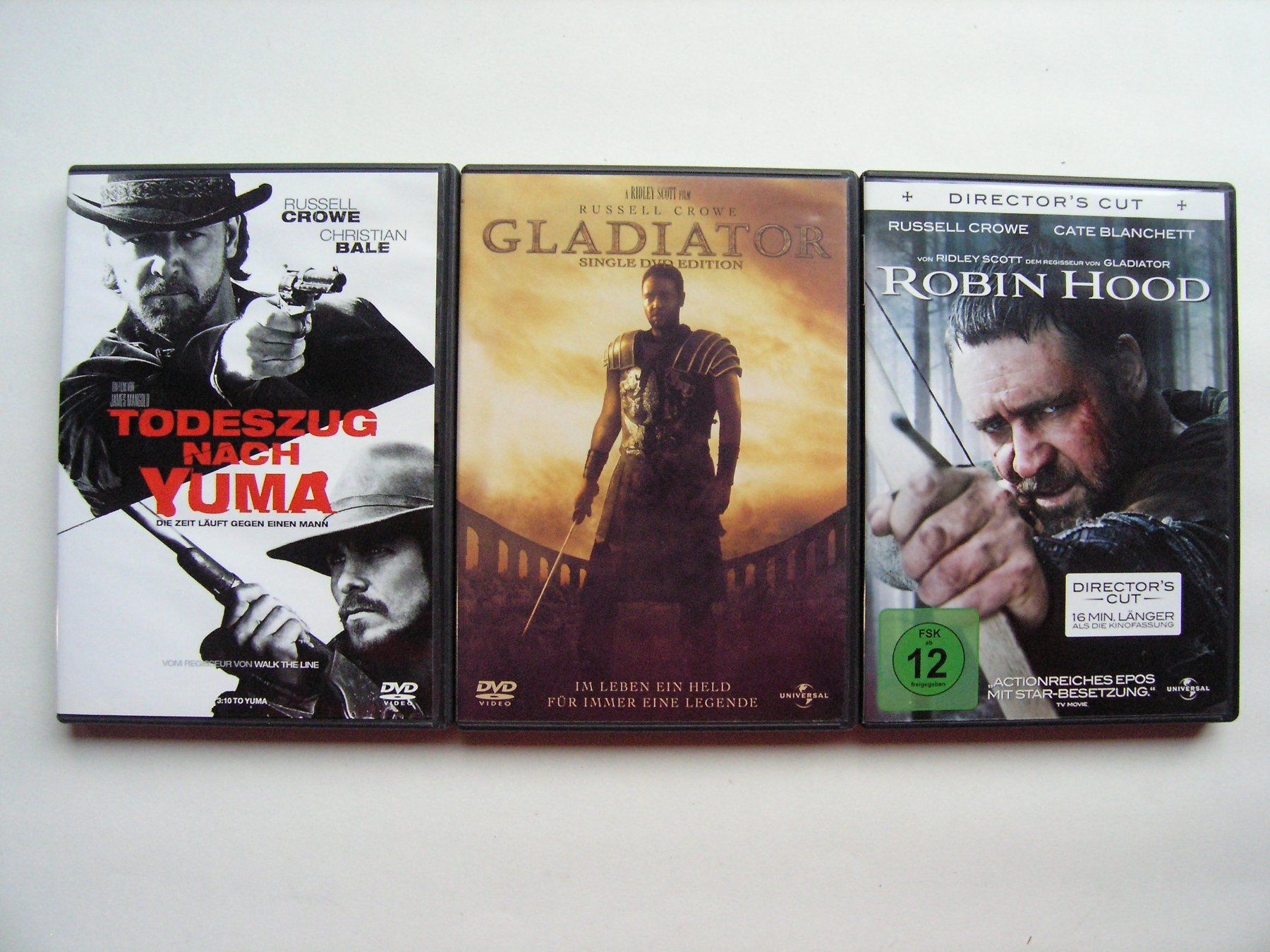 Alle DVDs: Russell Crowe DVD Trilogie – Gebraucht aus Zuzwil SG von vette13
