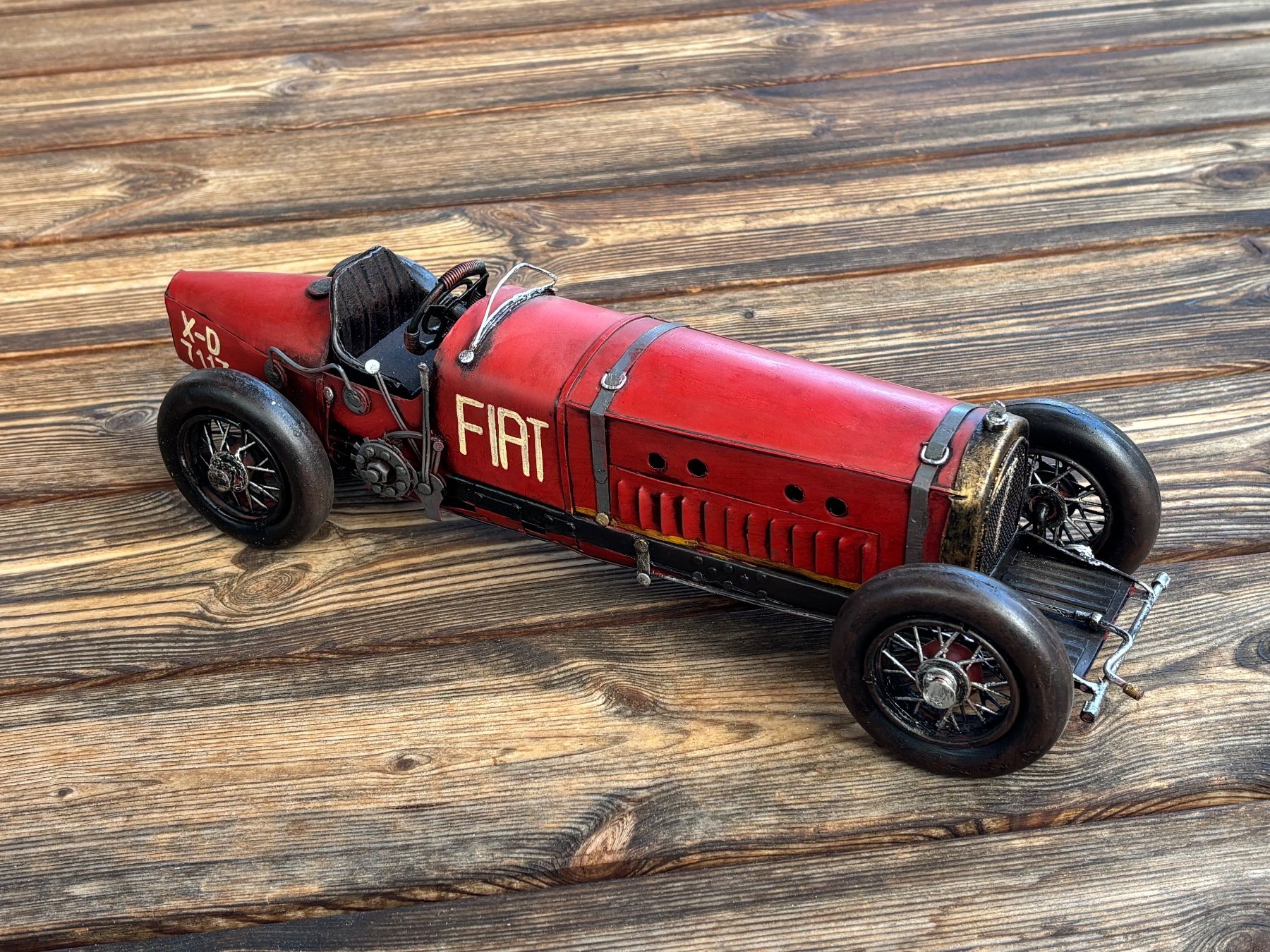 Fiat Modellini d'auto: Deko Fiat Oldtimer-Rennauto – Usato da Lüchingen venduto da Eeizo 4