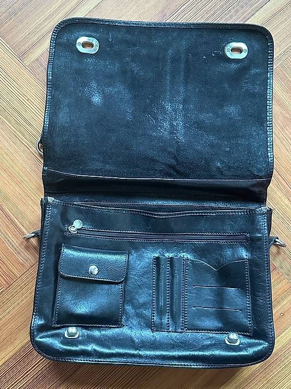 Valigie & Borse: Leder-Aktentasche (Mappe) schwarz – Usato da Bern venduto da 3005_Stefan 3
