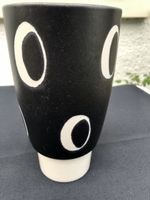 Scheurich Vase, Schwarz/Weiss, Top Zustand, Vintage! (53)