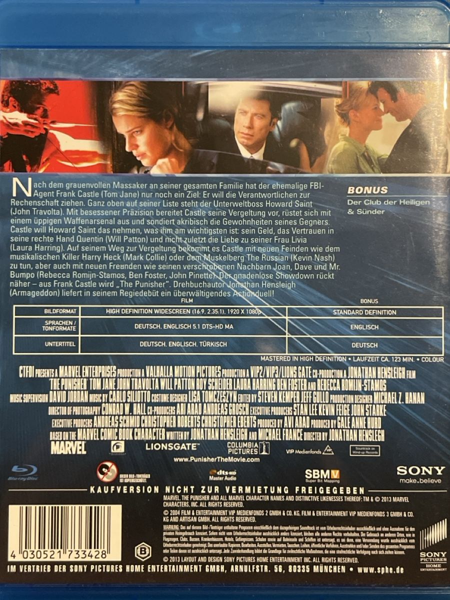 Tutti i DVDs: The Punisher (2004) – Nuovo (secondo la descrizione) da Waldenburg venduto da Gonzo8 1