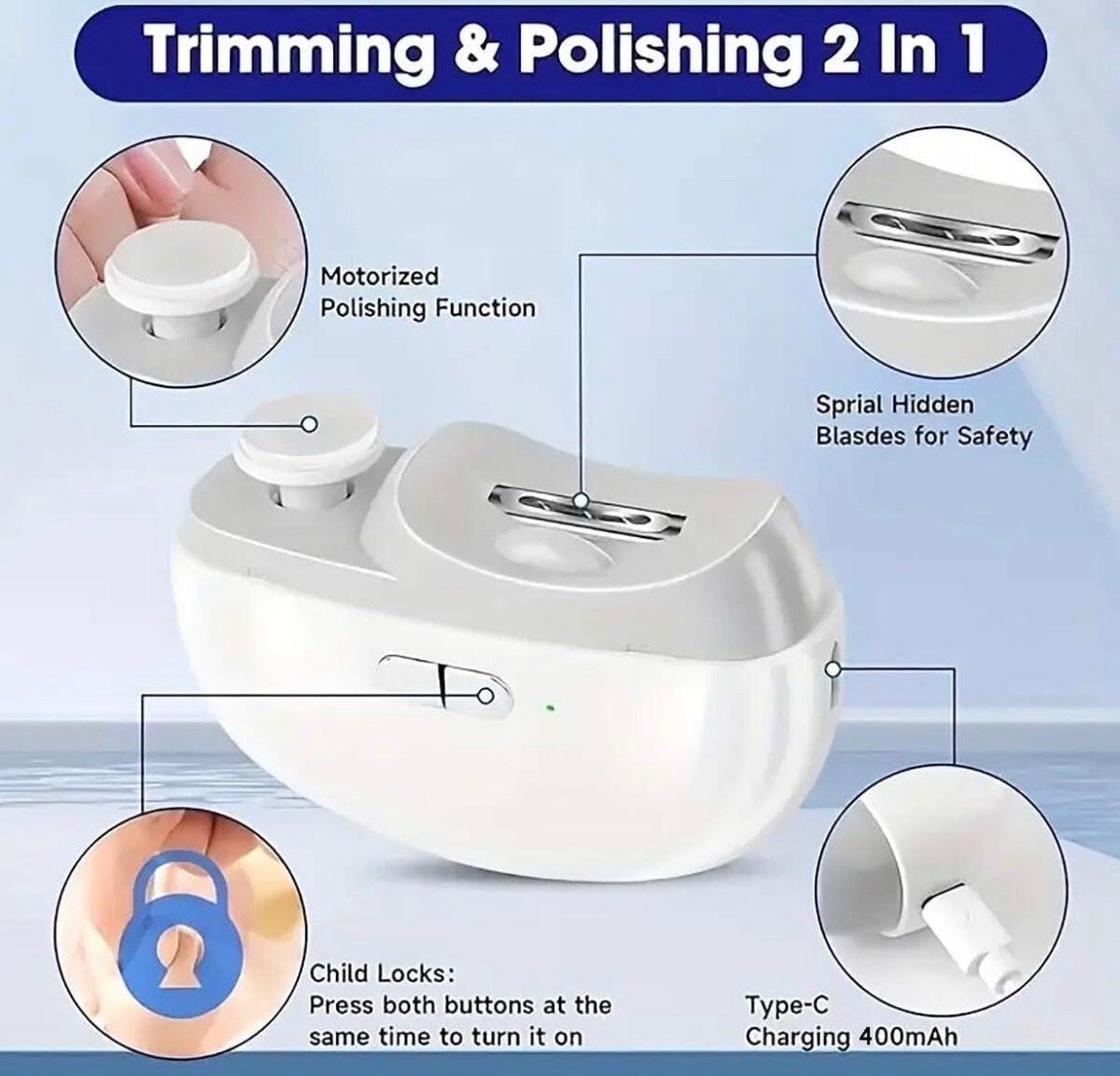 Manicure: Elektrischer Nagelschneider & Polierer – Nuovo e nell'imballaggio originale da Emmenbrücke venduto da ShopDirect 5