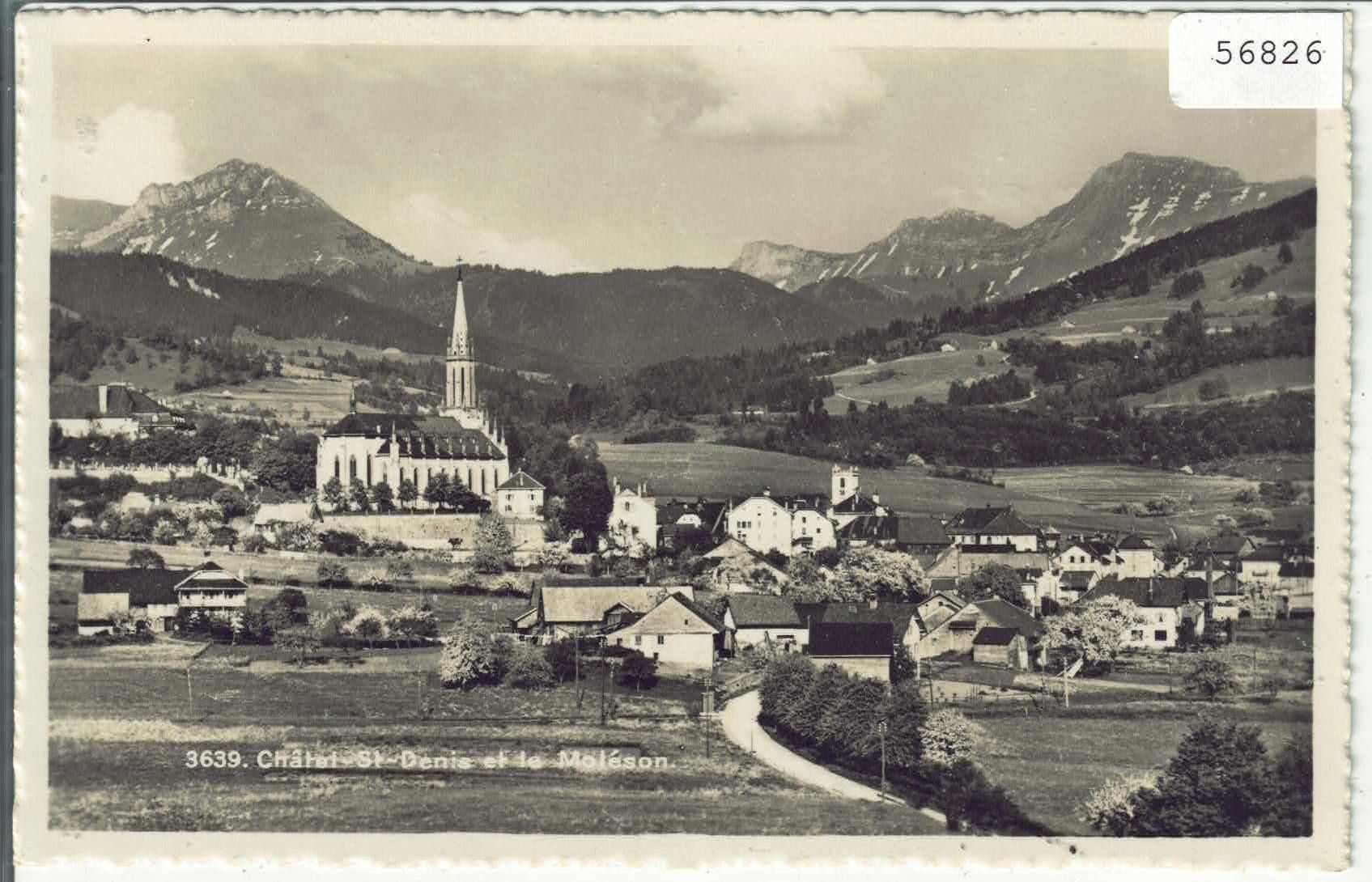 Cartoline postali: Chatel-St-Denis - Vue generale – Usato da Ettingen venduto da Kartenplanet
