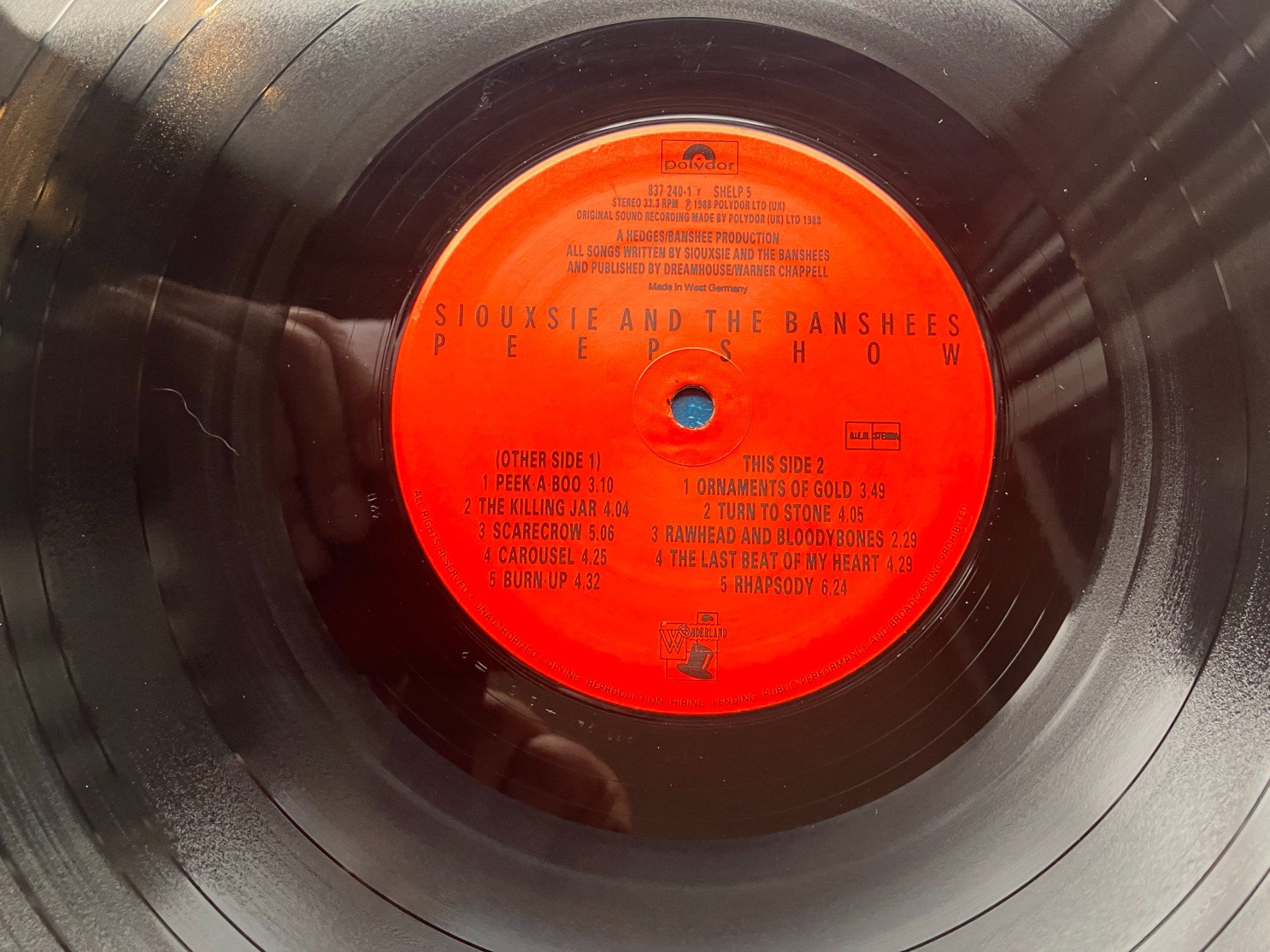 Dischi in vinile: Siouxsie And The Banshees – Usato da Aarwangen venduto da Jukebox3 8