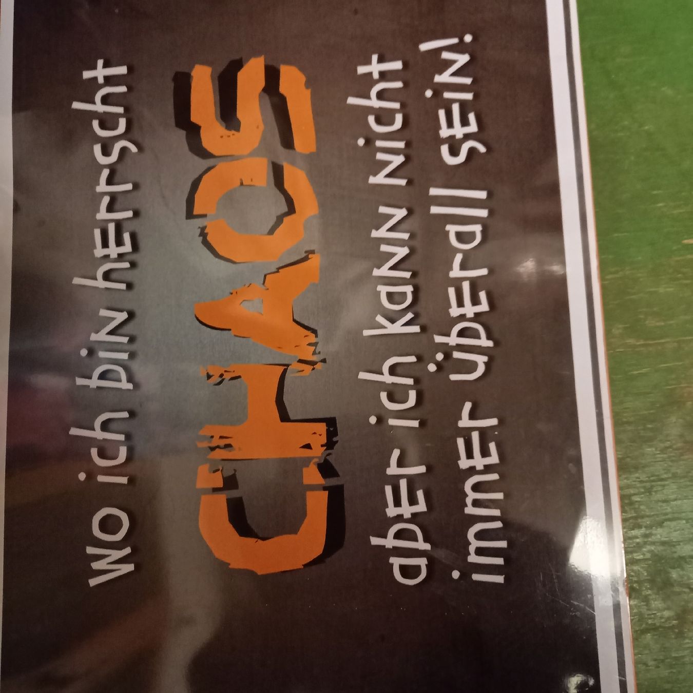 Insegne: Gebrauchtes Metallschild "Chaos" - Spruch - Witzig - – Usato da Galgenen venduto da Allerlei8854 1