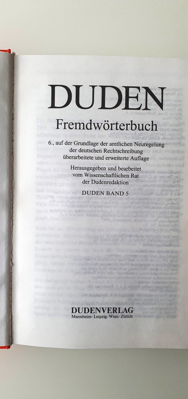 Libri: Duden: Das Fremdwörterbuch – Usato da Hettlingen venduto da Freak50 1