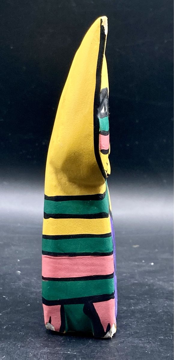 Statuette: Bunte handbemalte Laurel Burch Holz-Katze, Vintage – Usato da Vinelz venduto da Viewfinder84 2